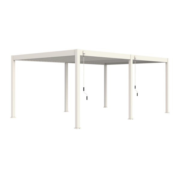 Weide Pergola Deluxe Plus 4x6m mit Lamellendach Weiss - ambiento.ch
