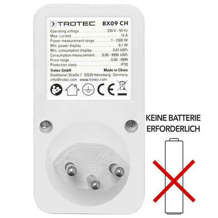 Trotec Energiekosten - Messgerät BX09 - ambiento.ch