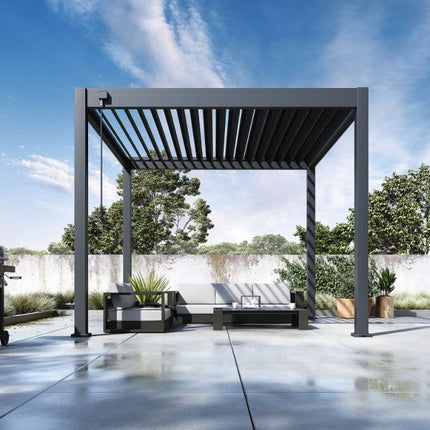 Ventaris Pergola Classic 3x3m mit Lamellendach Anthrazit - ambiento.ch
