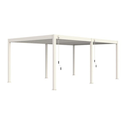 Weide Pergola Deluxe Plus 4x6m mit Lamellendach Weiss - ambiento.ch
