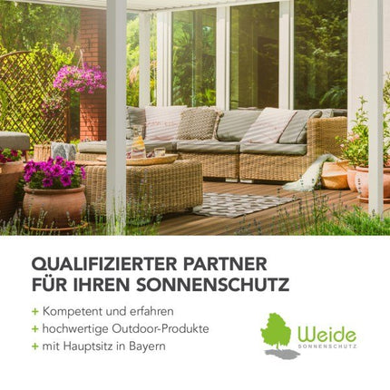 Weide Pergola Deluxe Plus 4x6m mit Lamellendach Weiss - ambiento.ch