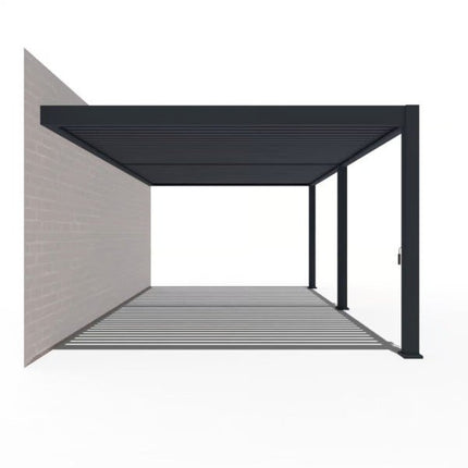 Weide Wandpergola Deluxe Plus 4x6m Anthrazit - ambiento.ch